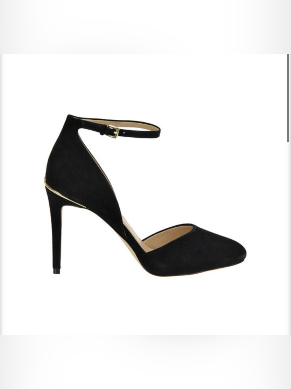 MICHAEL KORS Women’s Georgia Ankle Strap Suede Pump Size 10